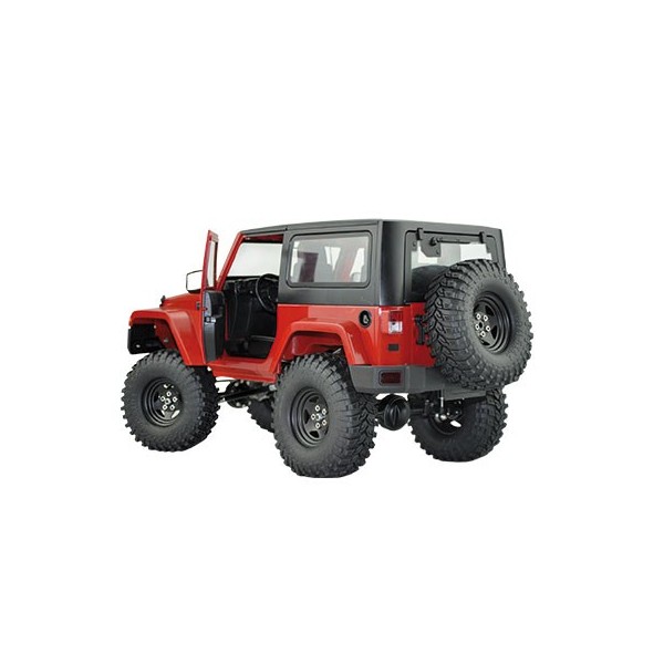 AMXrock Crawler sauvage / rouge + jaune réaliste Body Scaled + Winch - LCDP - Radiocommande.fr