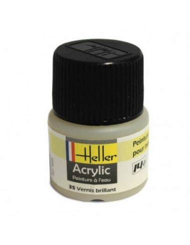 HELLER 09035 VERNIS BRILLANT ACRYLIQUE 12ML A L'UNITÉ - LCDP - Radiocommande.fr