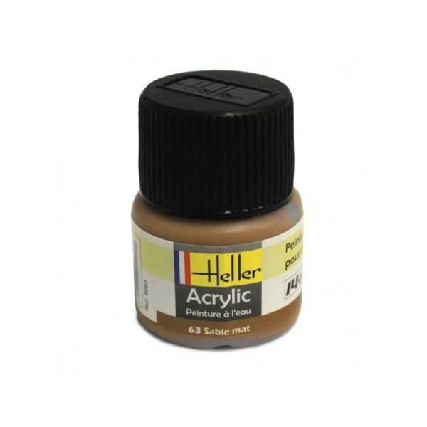 HELLER 09063 SABLE MAT ACRYLIQUE 12ML A L'UNITÉ - LCDP - Radiocommande.fr