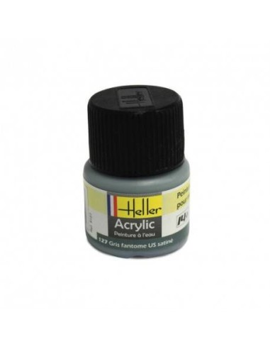 HELLER 09127 GRIS FANTOME US SATINE ACRYLIQUE 12ML A L'UNITÉ - LCDP - Radiocommande.fr