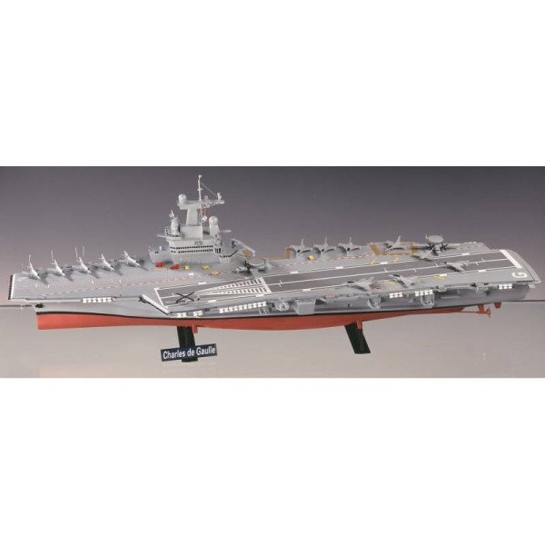 maquette plastique bateau de guerre heller porte avion charles de