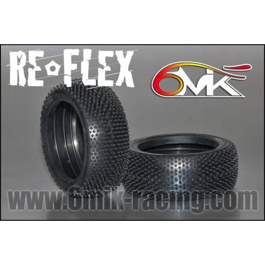 Pneus "Reflex" CS montés/collés (la paire) - LCDP - Radiocommande.fr