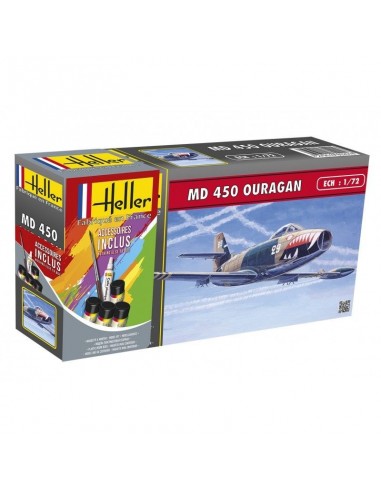 Avion Md450 Ouragan 1/72 - LCDP - Radiocommande.fr