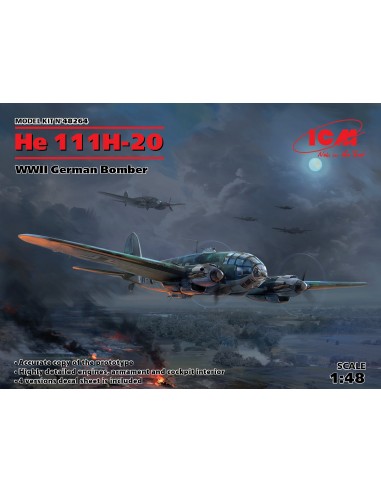 He 111H-20, WWII German Bomber - LCDP - Radiocommande.fr