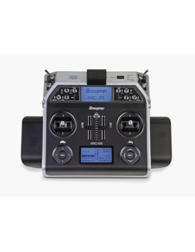 RADIO GRAUPNER mc-26 HoTT 16-voies 2.4 GHz - LCDP - Radiocommande.fr