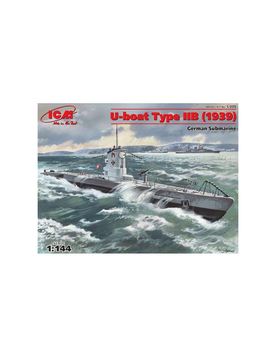 U-Boat Type IIB (1943), German Submarine - LCDP - Radiocomma