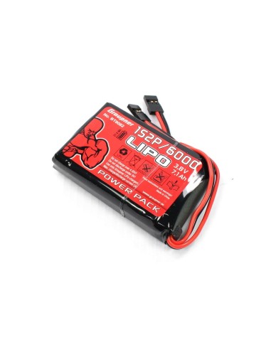 Batterie Tx Graupner lipo 1S2P 3.8V 6000mAh pour MX-10/12/16/20 - LCDP - Radiocommande.fr