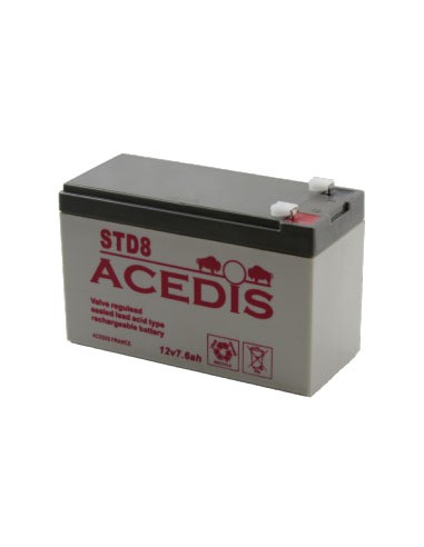 Batterie Plomb 6V 7.6Ah (150L*34l*94h) - STD8S - LCDP - Radiocommande.fr