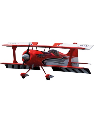 Modelisme rc, avion rc PREMIER AIRCRAFT MAMBA 70CC ARF BIPLAN ROUGE