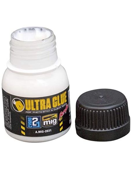 COLLE 21 ULTRA GLUE - AMMO MIG Colle21 (pour photo gravure, parties