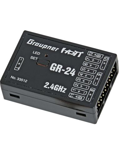 RECEPTEUR GRAUPNER GR-24 RÉCEPTEUR 2.4GHZ HOTT 12K