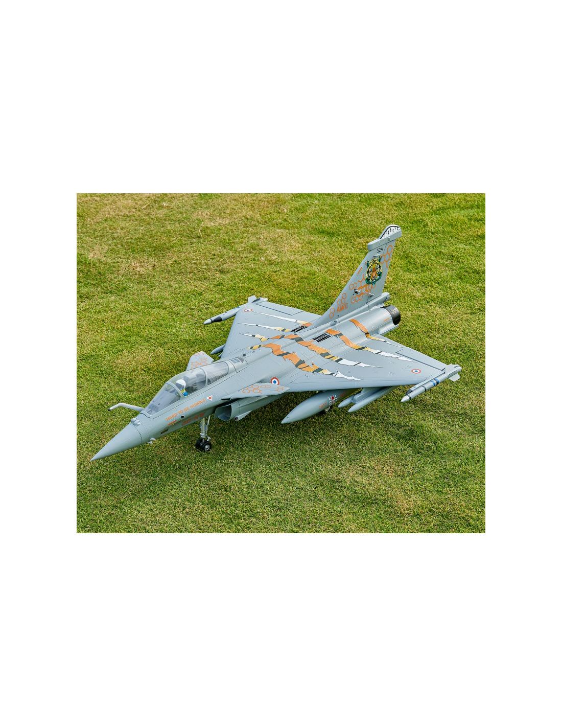 Avion Rc Jet 64mm Edf Dassault Rafale Pnp Kit Grey Tiger W Refle