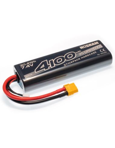 Accu Lipo Stickpack hardcase 7,4V 4100mAh 50C - XT60 plug