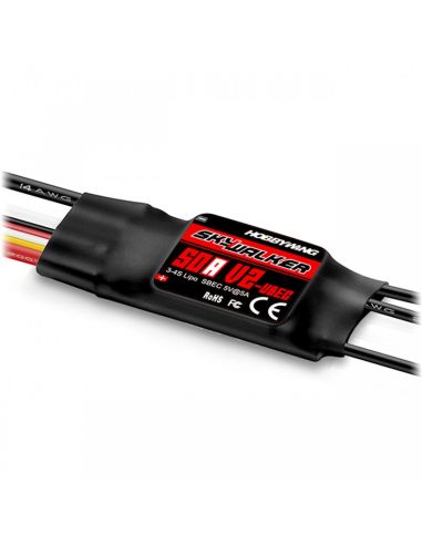 Variateur ESC Skywalker V2 50A 3-4s, 5A BEC