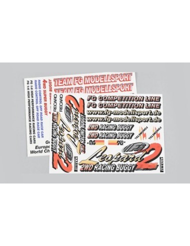 Set sticker Leopard 2wd