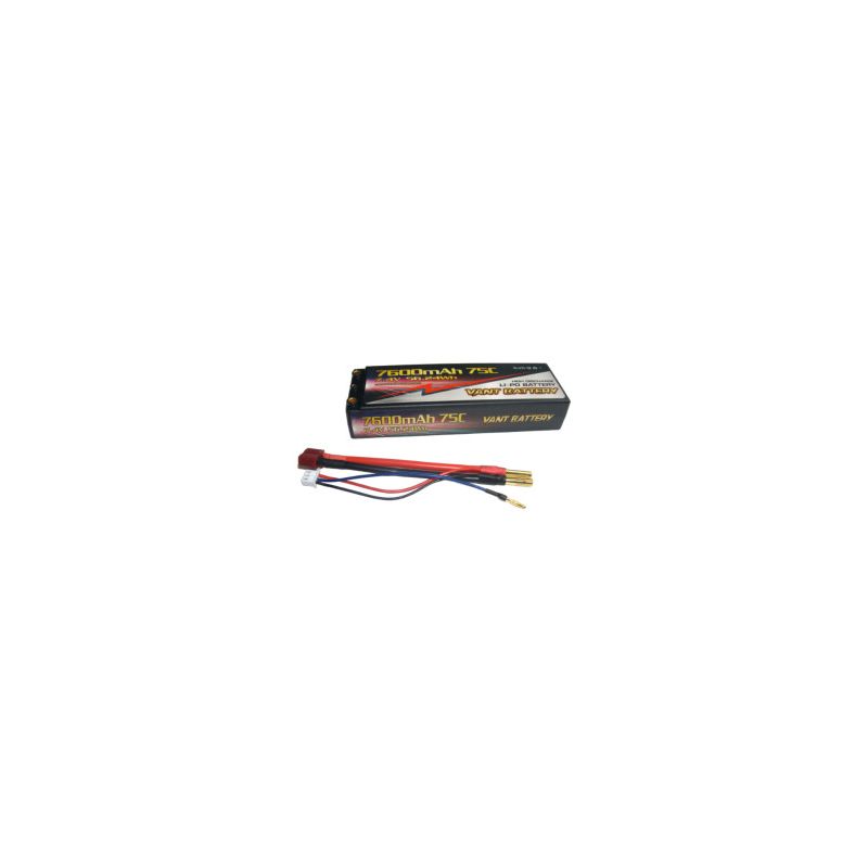 Accu Lipo 7.4V 75C 7600mah 2S Stick PK4 - VANT - V0206