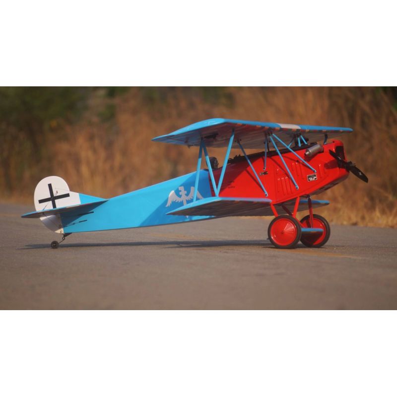 VQ Model Fokker D.VII .120 size EP-GP - Rouge et Bleu