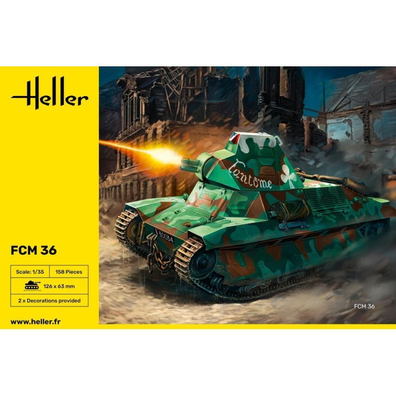 HELLER 30322 MAQUETTE MILITAIRE FCM 36 1/35