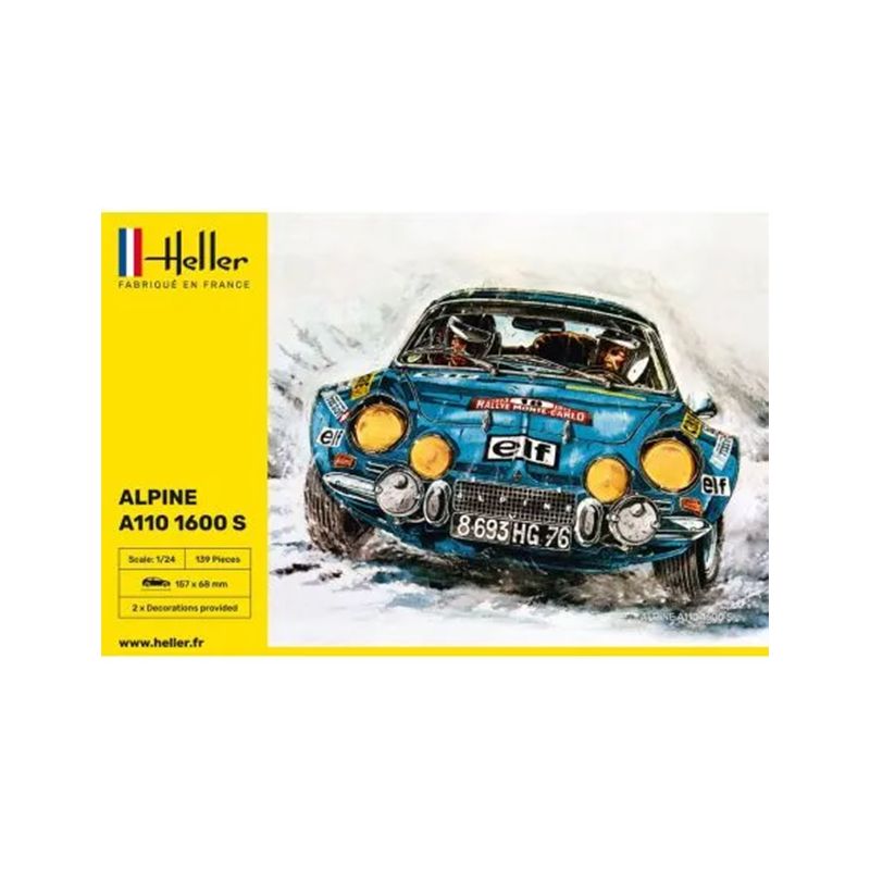 ALPINE A110 1600 S + ACCESSOIRES 1/24 Heller