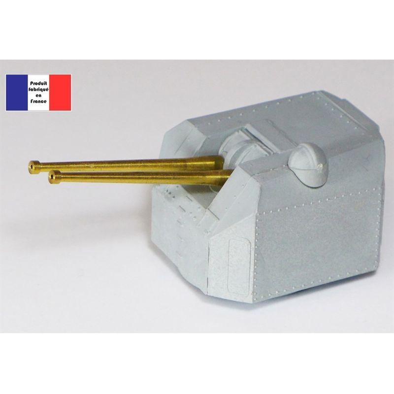 Tourelle type Surcouf plastique L 127 mm - 1/100°