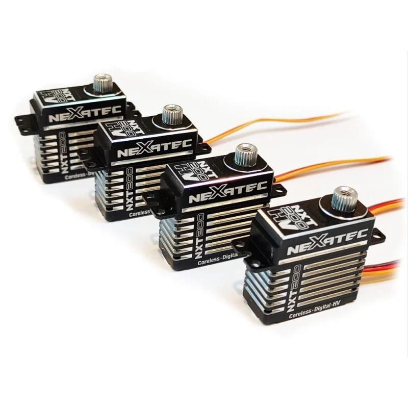 Pack de 4x Nexatec NXT 200-HV servo (23.4g, 15,1kg/cm, 0,10sec/60°)