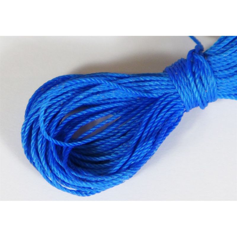 Fil Polyester toronné ciré Ø 0,40 mm(8,4 Kg)bleu