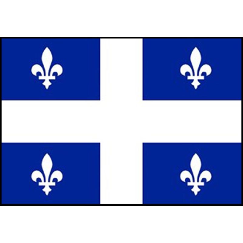 Drapeau du Québec Pavillon Soie 85 mm