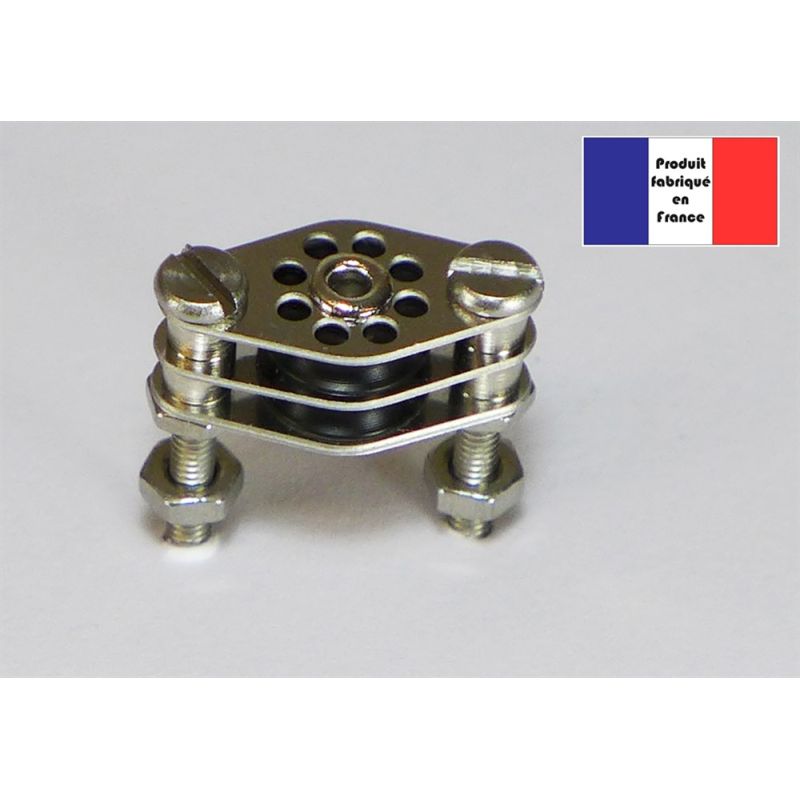 Poulie Plat Pont Double 8 mm Light