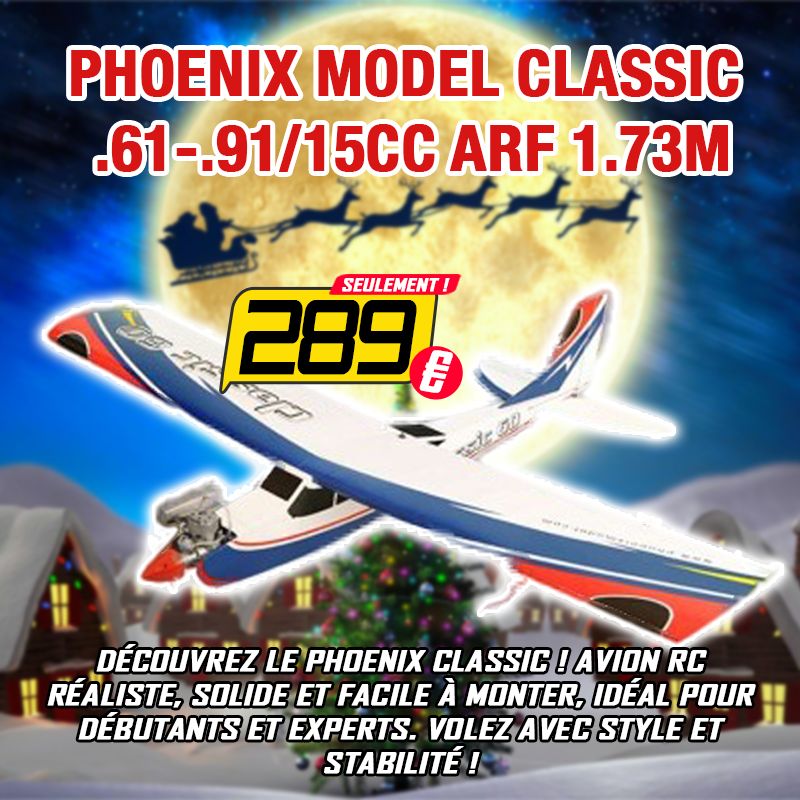 Avion Phoenix Model Classic .61-.91/15cc ARF 1.73m