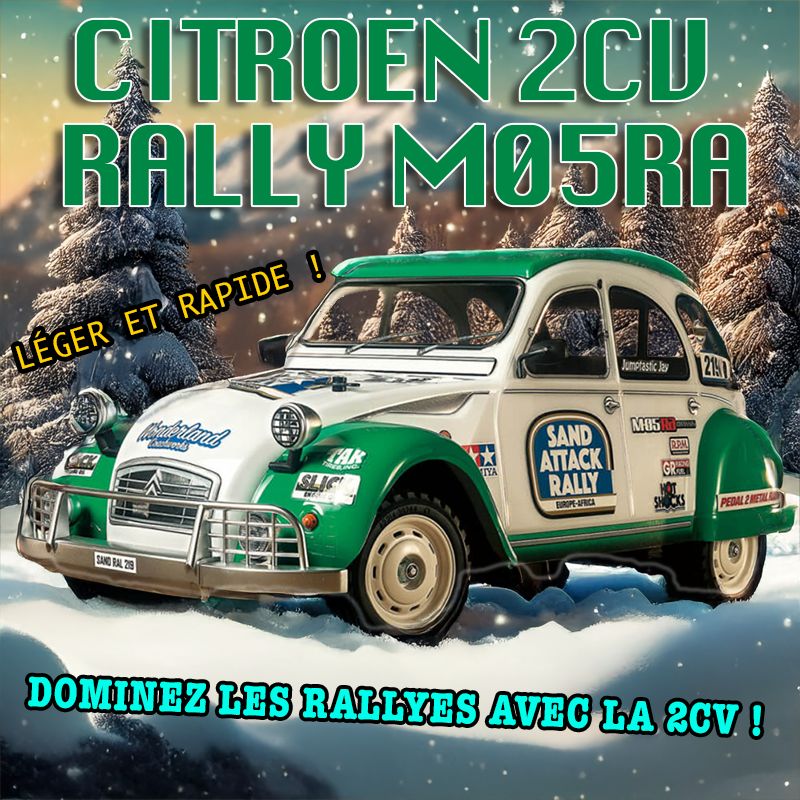 Voiture Citroen 2CV Rally M05Ra