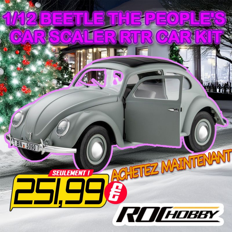 1/12 Beetle The people's car scaler RTR car kit