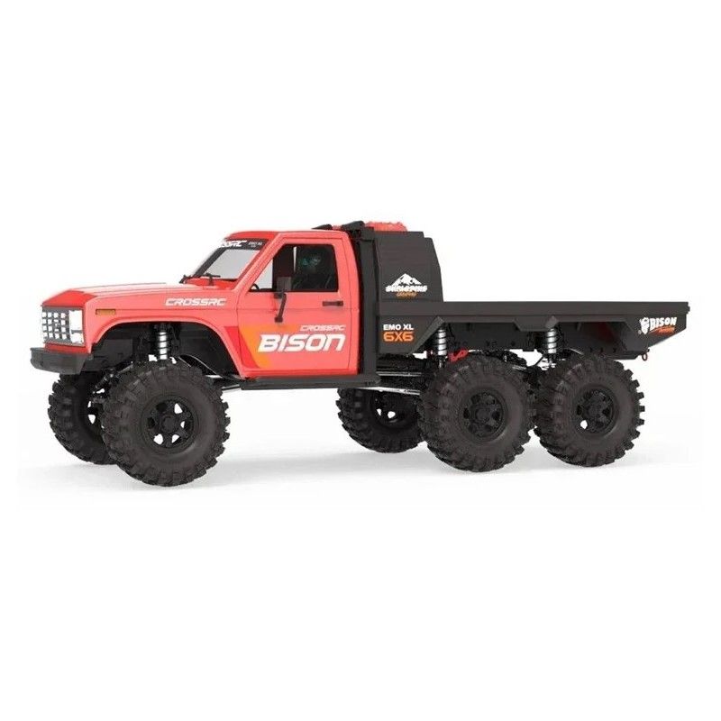 Camion 6WD EMO XL Cross RC au 1/8 RTR - Rouge métallisé