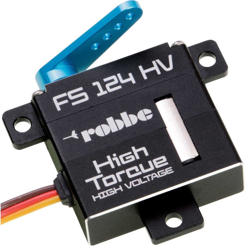 Robbe Modellsport FS 124 BB MG HV Digital Servo de surface Dimensions compatibles avec X10 Mini, avec démarrage en douceur