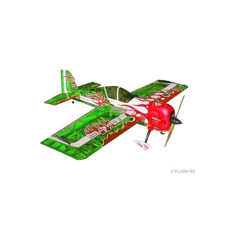 Avion Precision Aerobatics Addiction XL (V2) vert ARF env.1.50m - avec LEDs