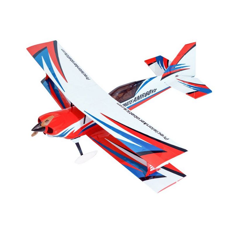 Avion Precision Aerobatics Ultimate AMR 60 Rouge Blanc et Bleu ARF env.1.3m