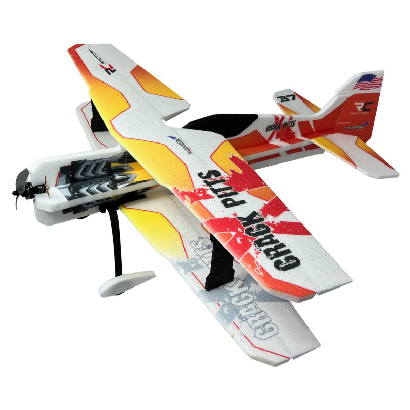 Avion RC Factory Crack Pitts XL Jaune env. 1.00m